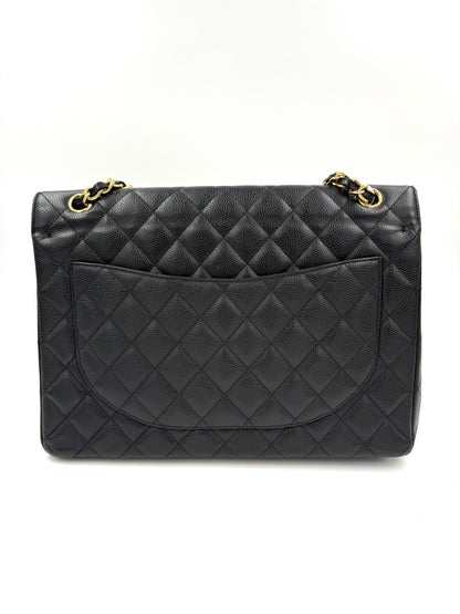 Chanel Timeless Maxi Double Flap Caviar schwarz GHW
