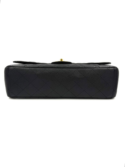 Chanel Timeless Maxi Double Flap Caviar schwarz GHW