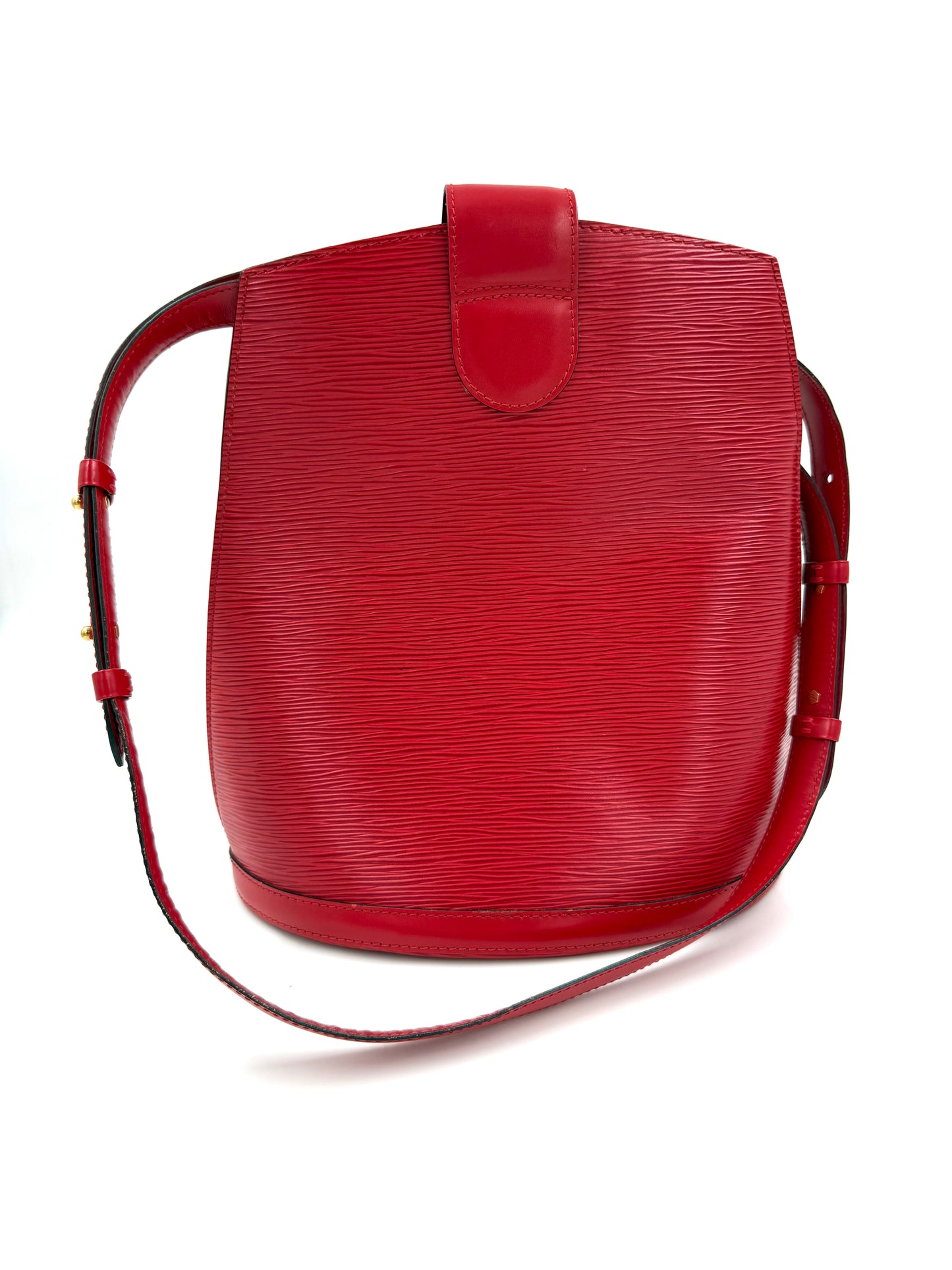LOUIS VUITTON Cluny Bucket Bag Epi rot