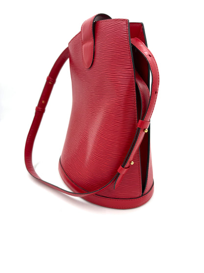 LOUIS VUITTON Cluny Bucket Bag Epi rot