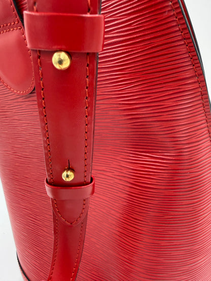LOUIS VUITTON Cluny Bucket Bag Epi rot