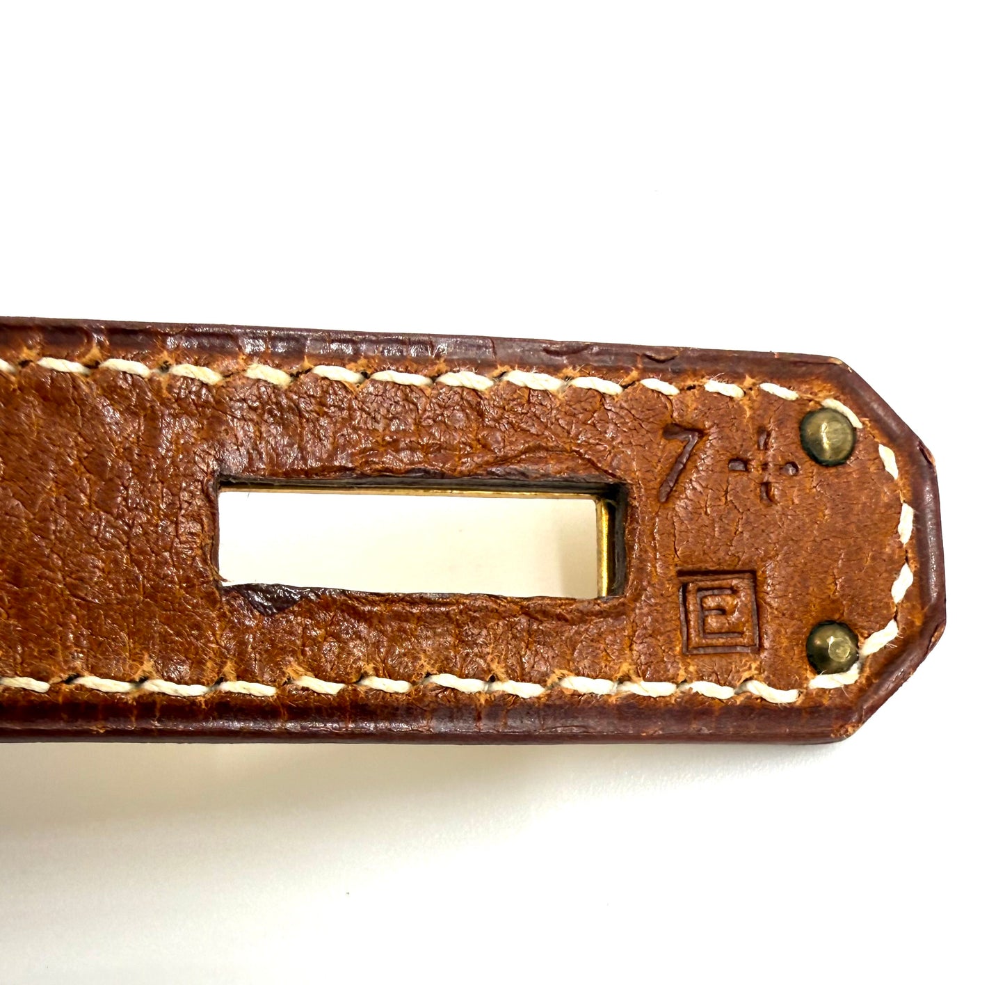 HERMÈS Kelly 32 cognac GHW
