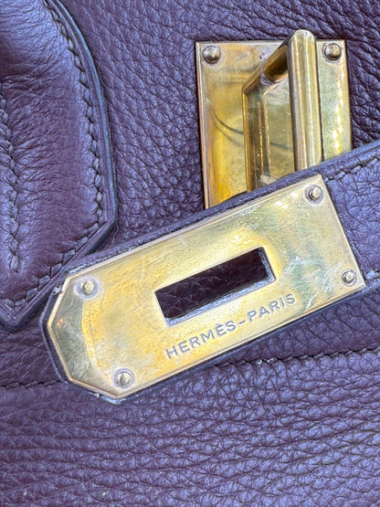 HERMÈS Sac haute a courroies 40 Togo GHW