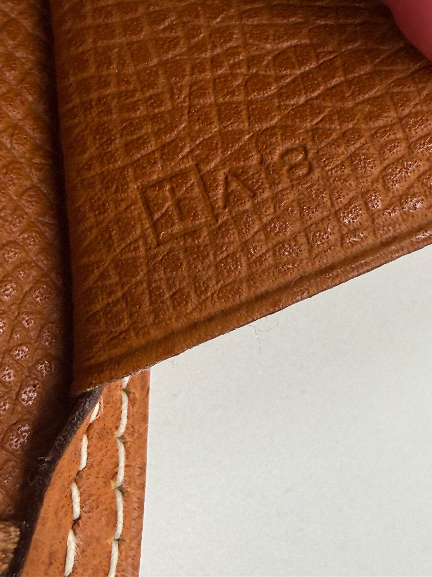 HERMÈS Béarn Wallet gold Courchevel GHW