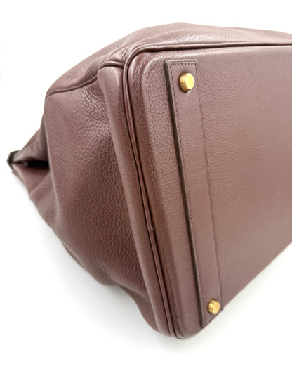 HERMÈS Sac haute a courroies 40 Togo GHW