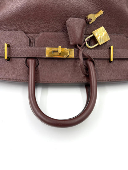 HERMÈS Sac haute a courroies 40 Togo GHW