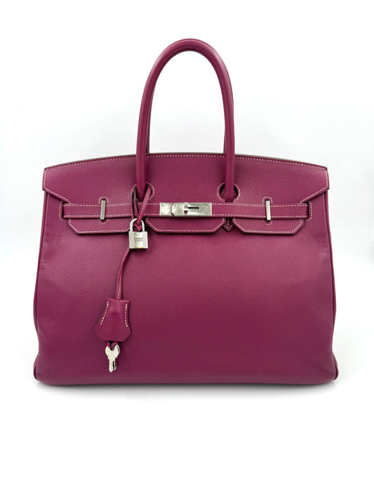 HERMÈS Birkin 35 Candy Collection Epsom Tosca / Rose Tyrien