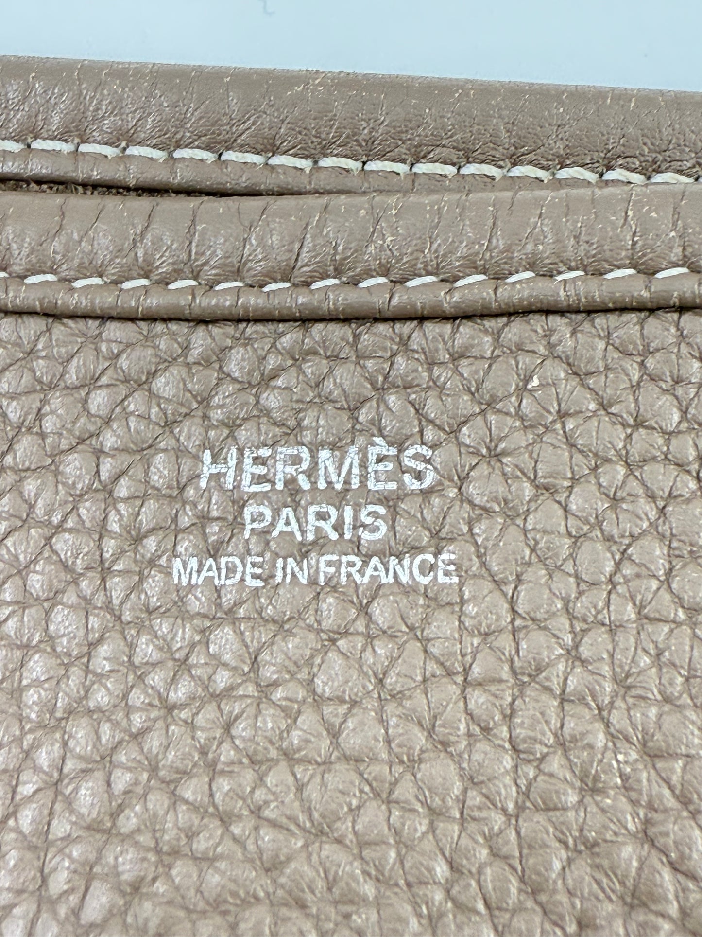HERMÈS Eveylne 33 Etoupe Clemenceleder