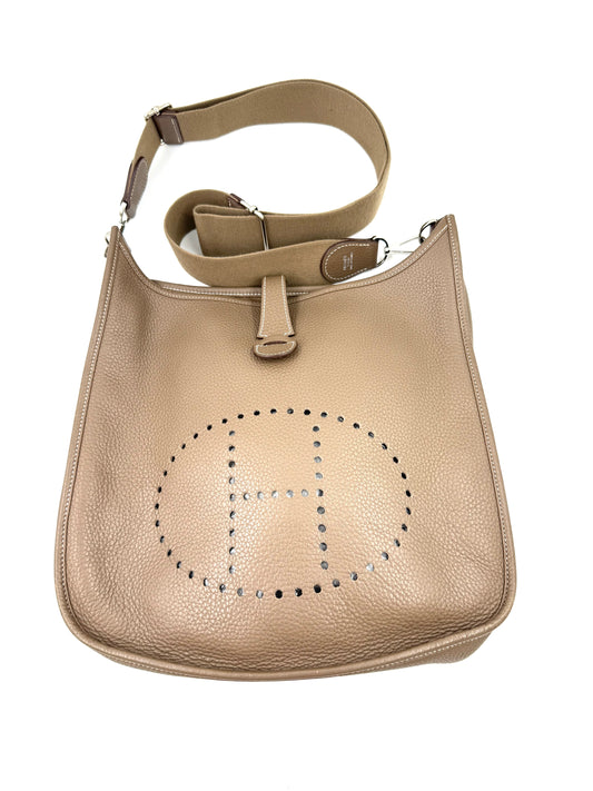 HERMÈS Eveylne 33 Etoupe Clemenceleder
