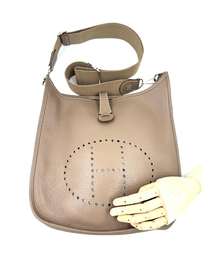 HERMÈS Eveylne 33 Etoupe Clemenceleder