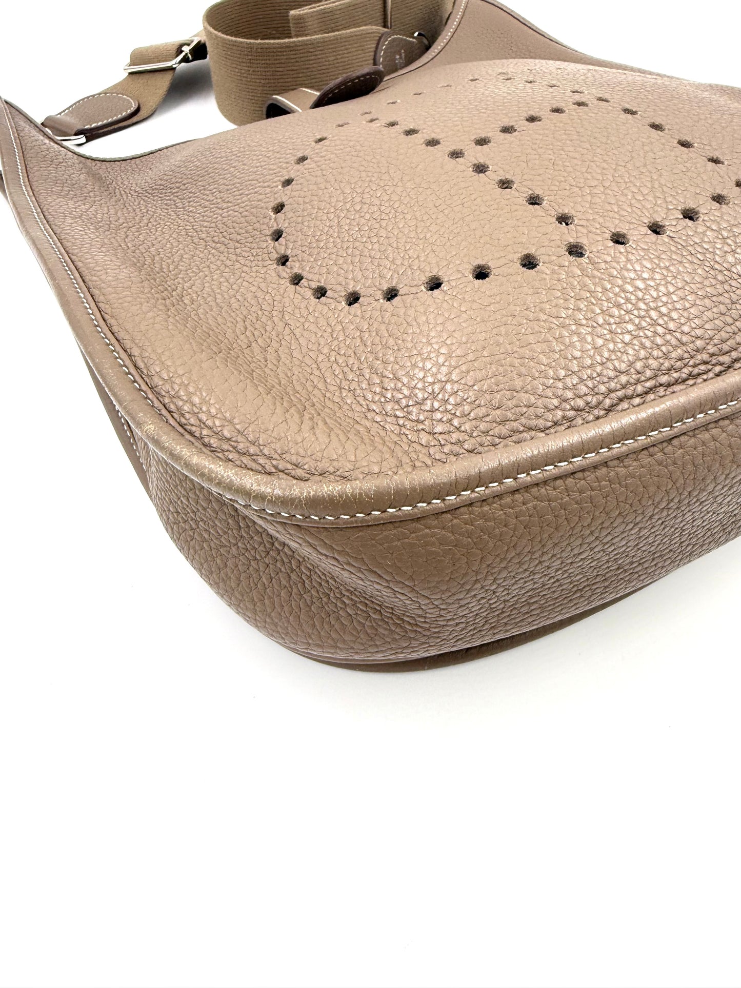 HERMÈS Eveylne 33 Etoupe Clemenceleder