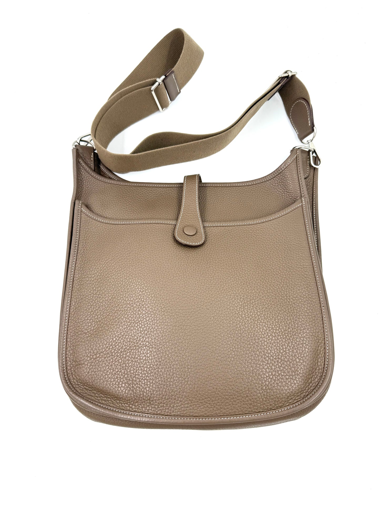 HERMÈS Eveylne 33 Etoupe Clemenceleder