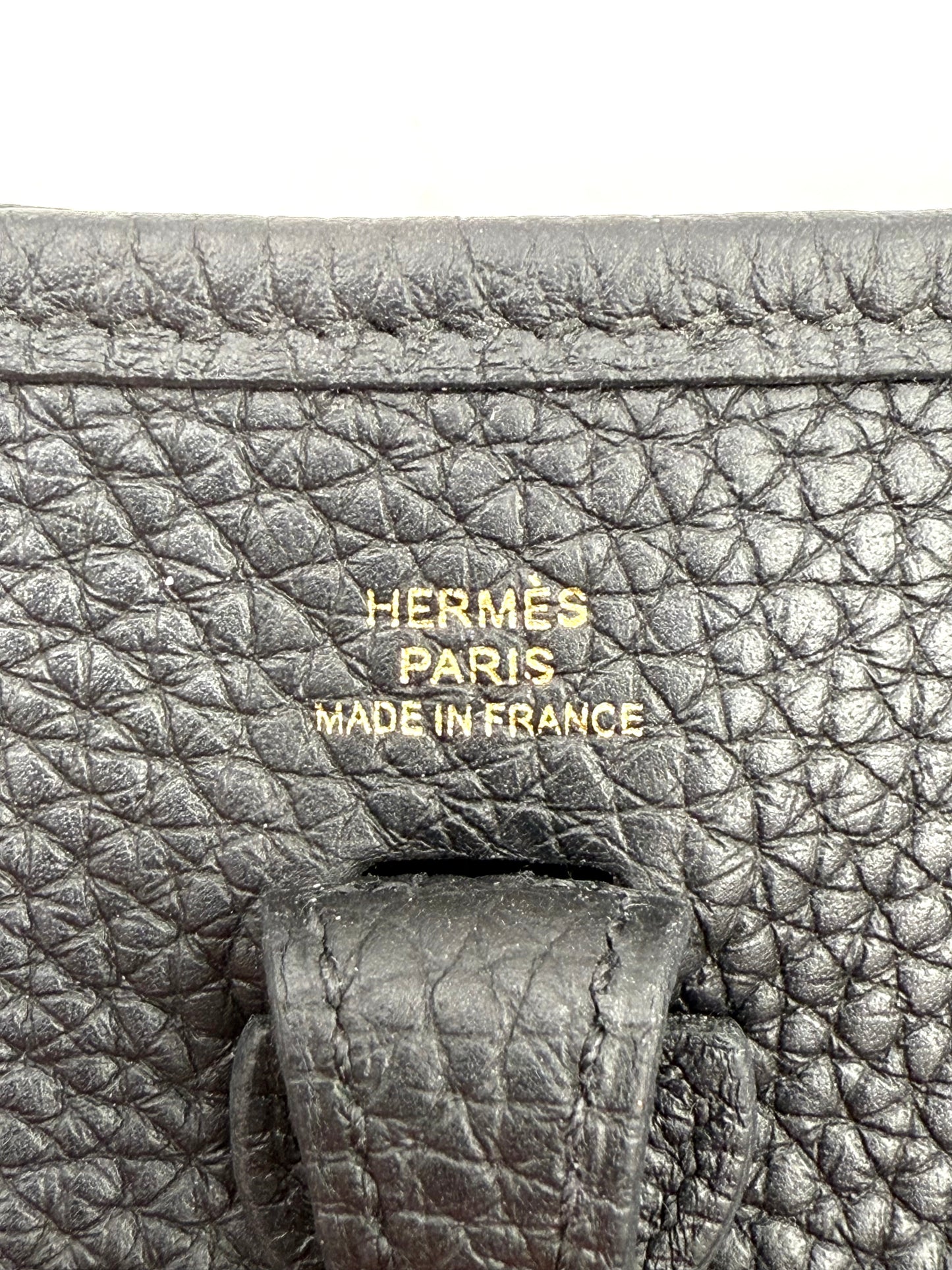 HERMÈS Evelyne 16 Clemenceleder schwarz