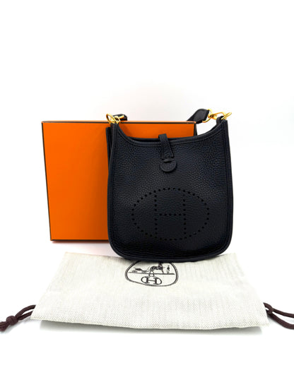 HERMÈS Evelyne 16 Clemenceleder schwarz