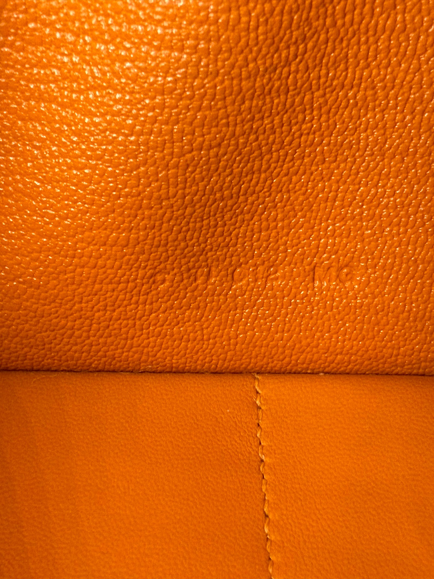 HERMÈS Kelly Long Wallet orange GHW