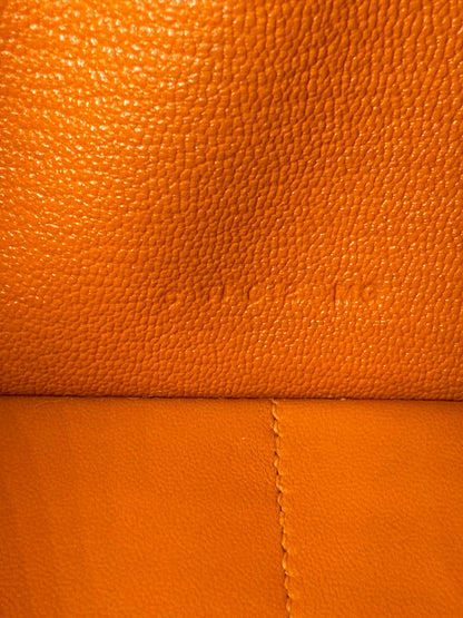 HERMÈS Kelly Long Wallet orange GHW