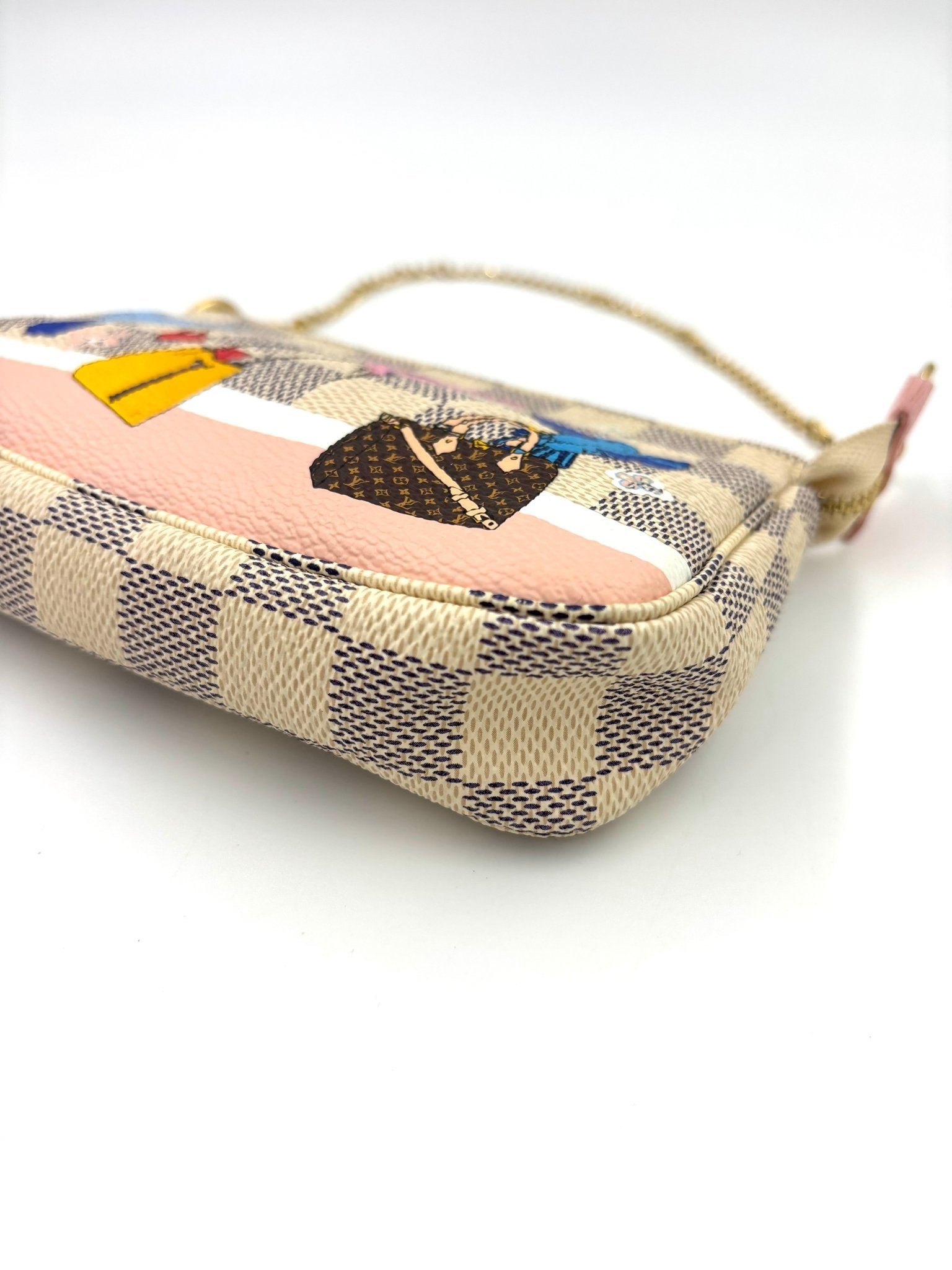 LOUIS VUITTON Mini Pochette x - Mas Damier Azur - Clutch & Macarons - SF2188 - Clutch & Macarons - 