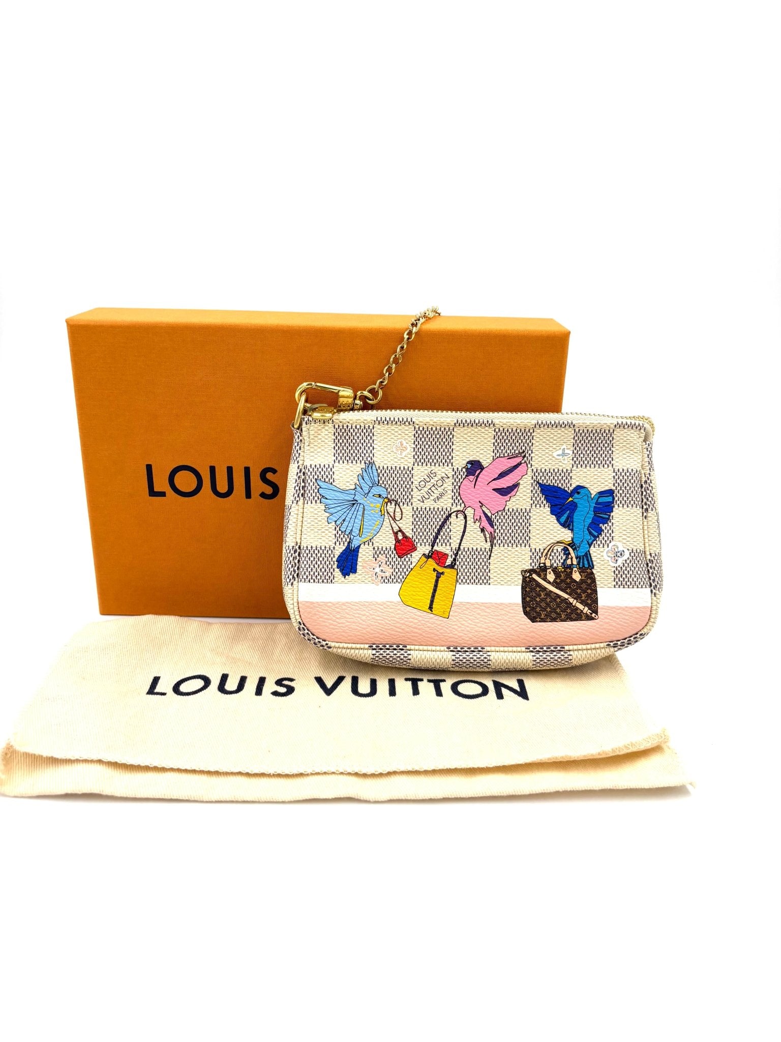 LOUIS VUITTON Mini Pochette x - Mas Damier Azur - Clutch & Macarons - SF2188 - Clutch & Macarons - 