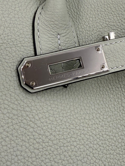 HERMÈS Birkin 30 Togo Gris Neve PHW