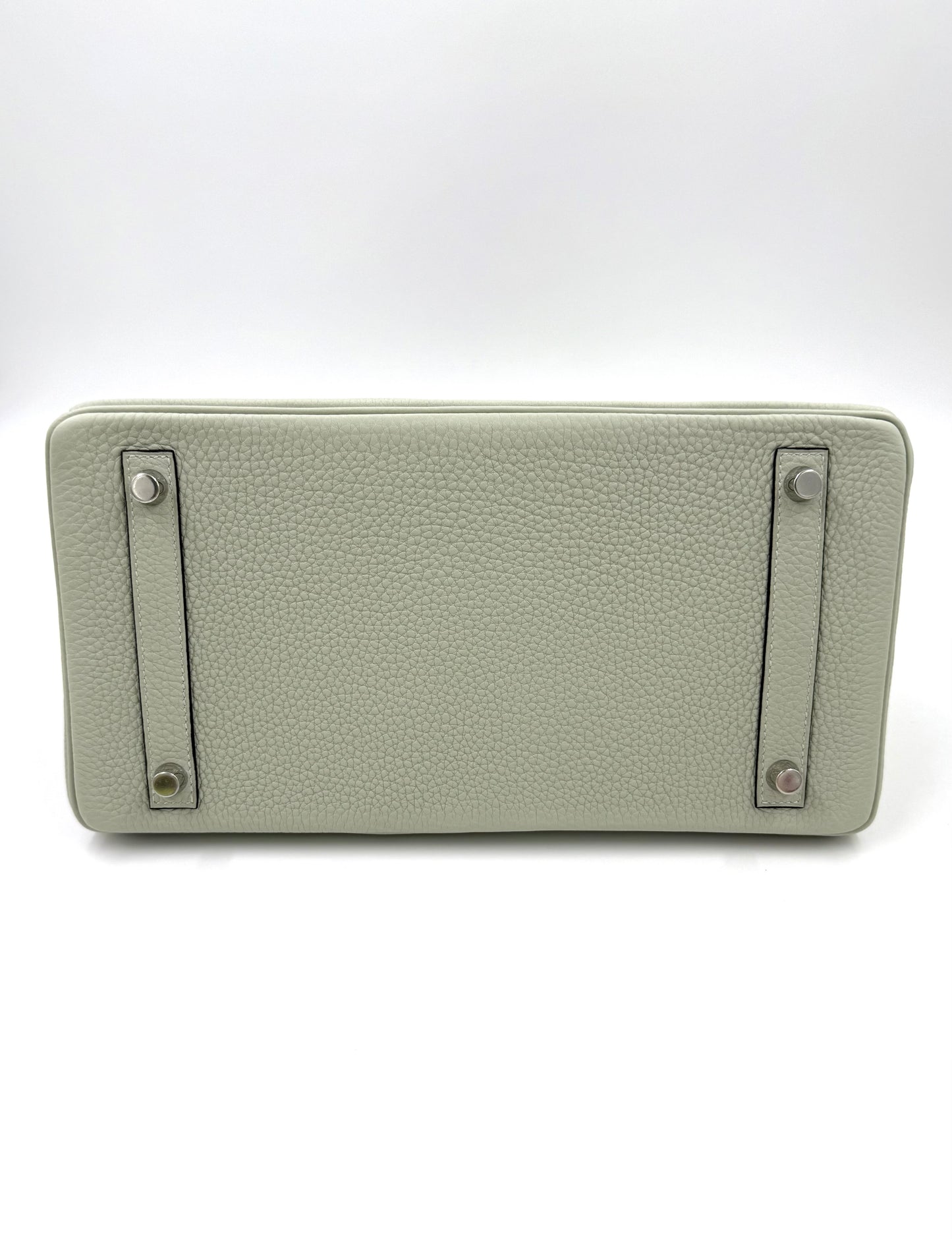 HERMÈS Birkin 30 Togo Gris Neve PHW