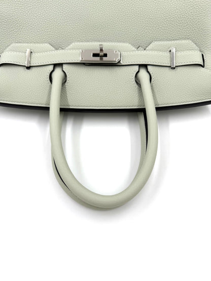 HERMÈS Birkin 30 Togo Gris Neve PHW