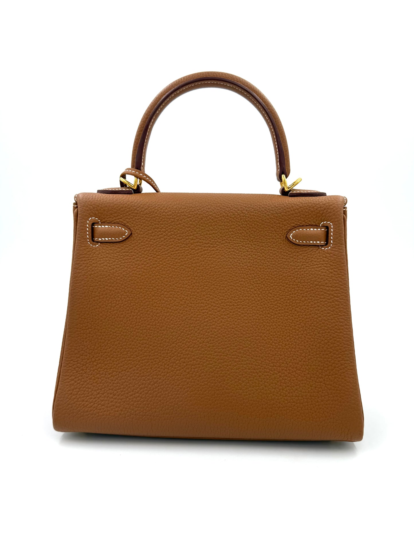 HERMÈS Kelly 25 Togo Gold GHW