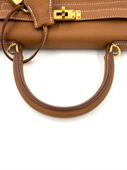 HERMÈS Kelly 25 Togo Gold GHW