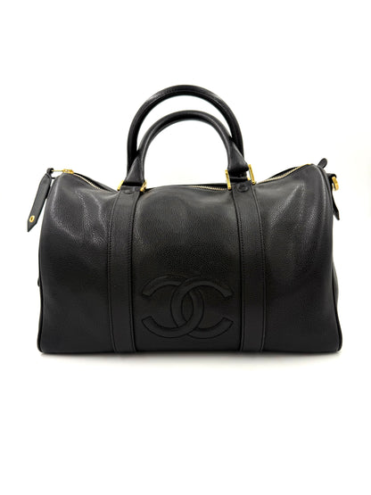 CHANEL CC Speedy Caviar schwarz GHW