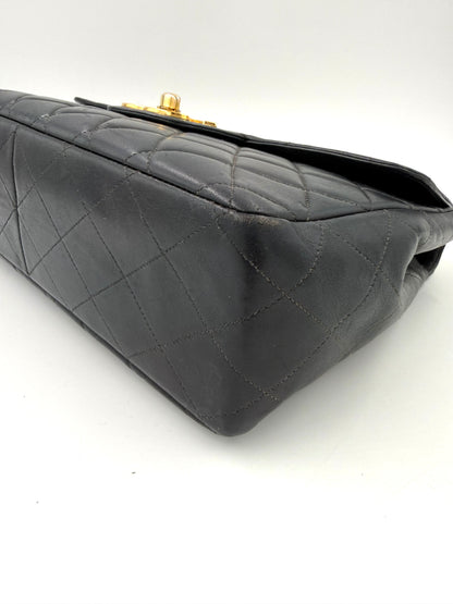 CHANEL Classic Single Flap navy Jumbo Lammleder GHW