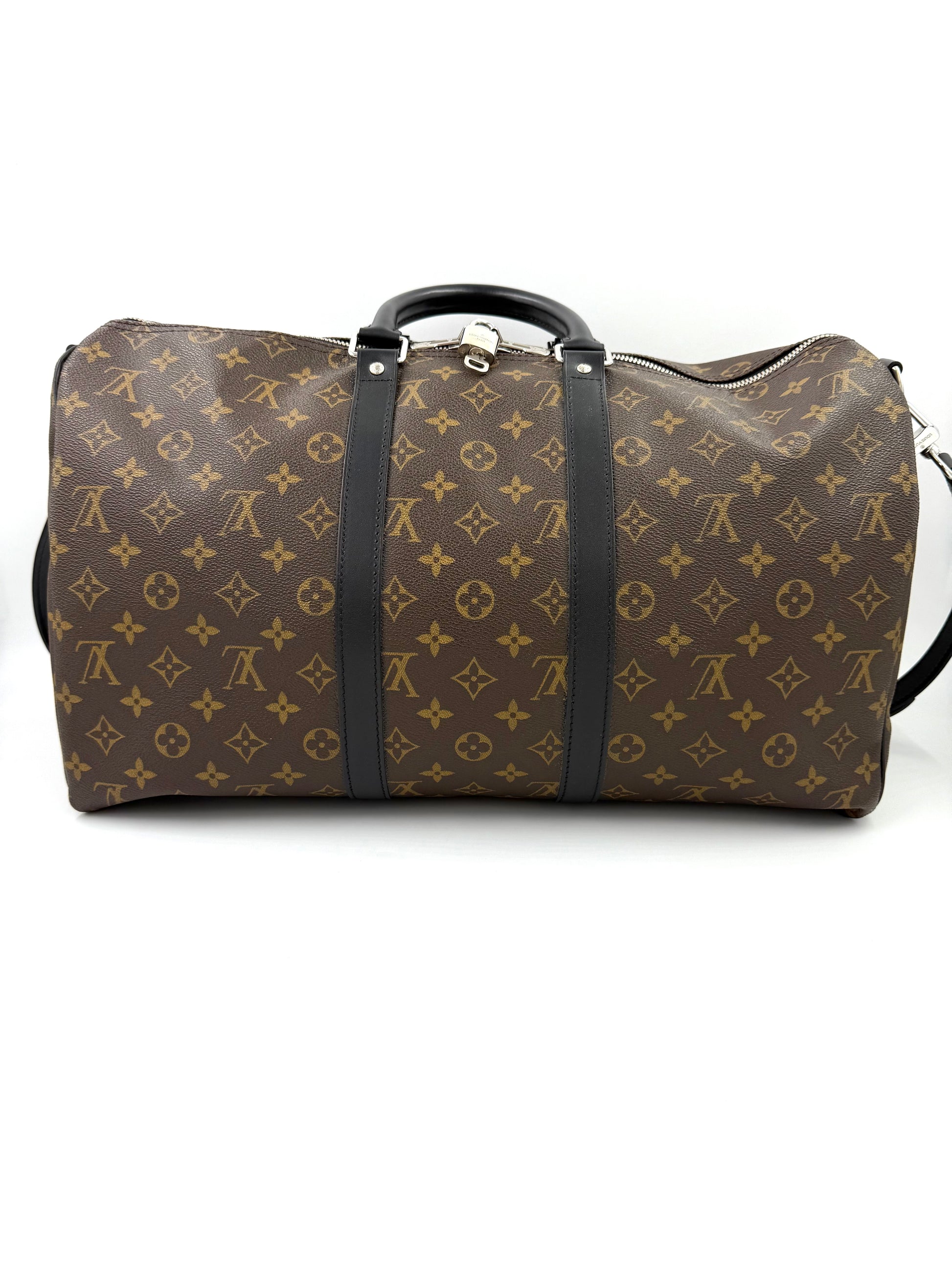 LOUIS VUITTON Keepall 45 Bandouliere Monogram Canvas schwarz