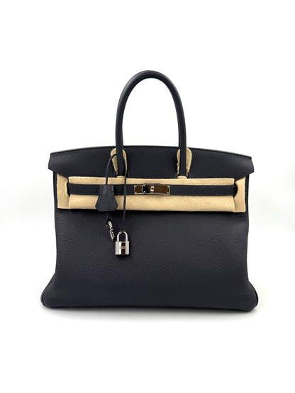HERMÈS Birkin 35 Togo Caban PHW