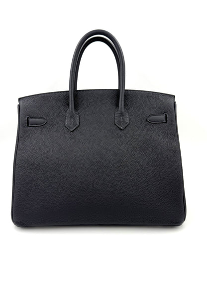 HERMÈS Birkin 35 Togo Caban PHW