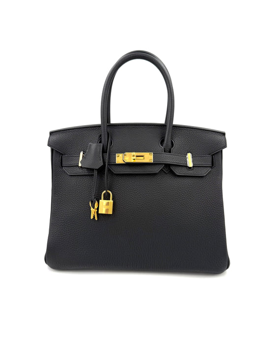 HERMÈS Birkin 30 Togo noir GHW