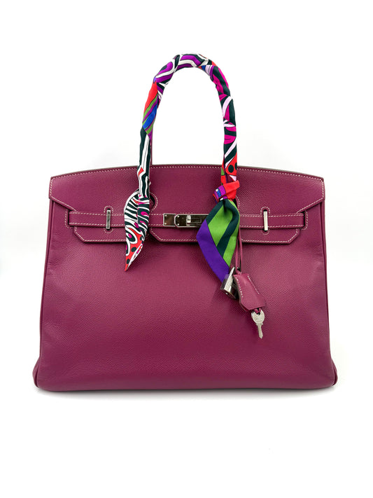 Birkin 35 Candy Collection Epsom Tosca / Rose Tyrien