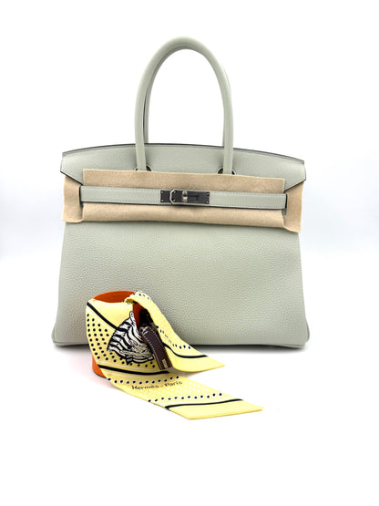 Birkin 30 Togo Gris Neve PHW