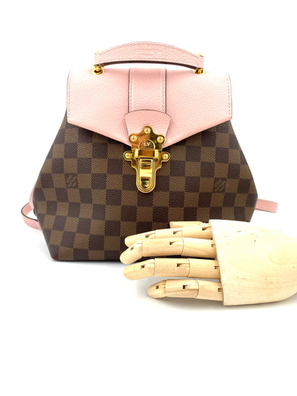 LOUIS VUITTON Rucksack Clapton Damier Ebene Rose Ballerine