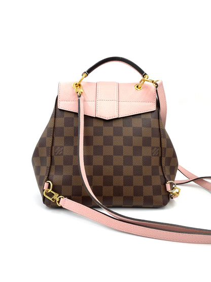 LOUIS VUITTON Rucksack Clapton Damier Ebene Rose Ballerine