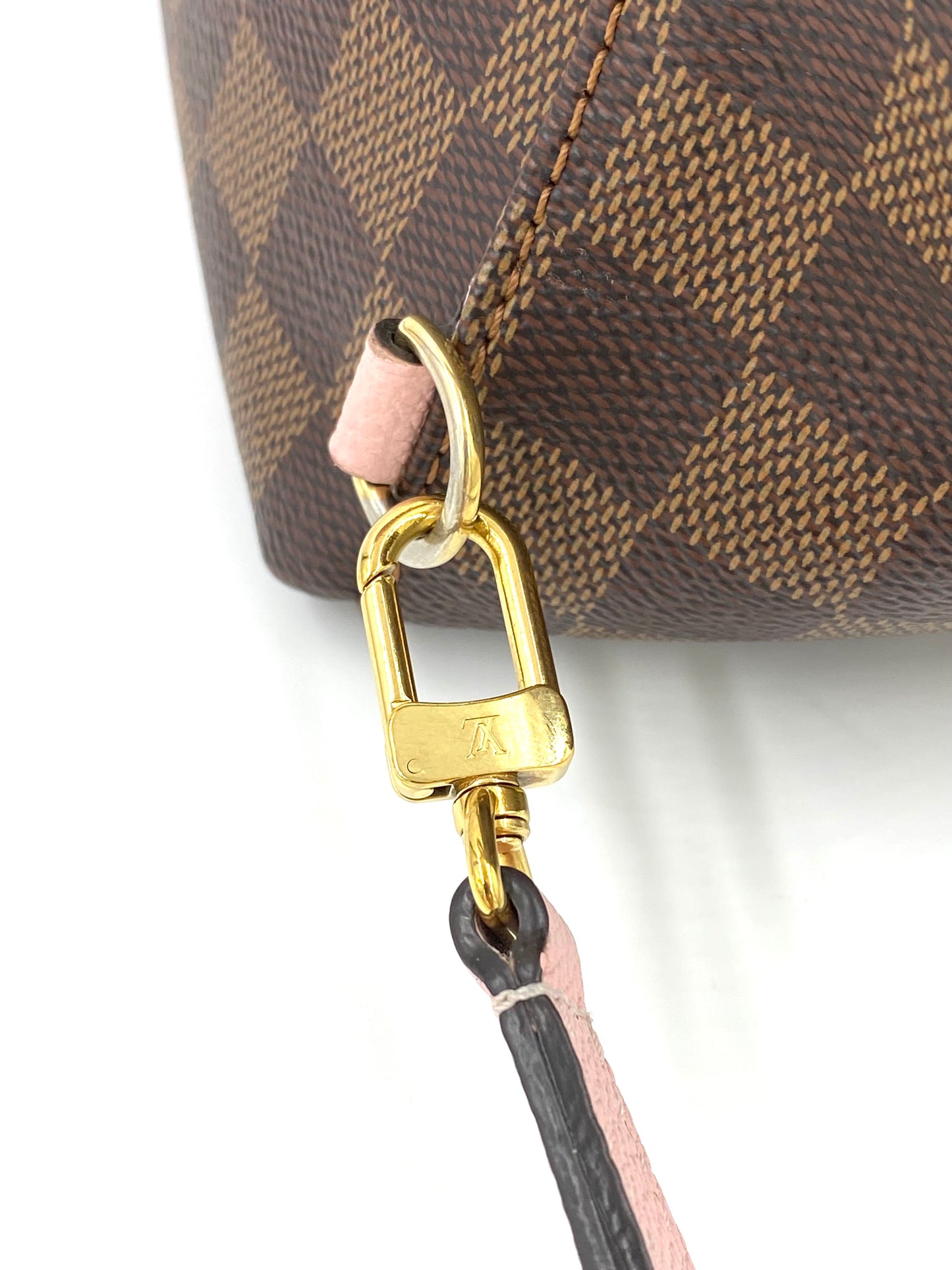 LOUIS VUITTON Rucksack Clapton Damier Ebene Rose Ballerine