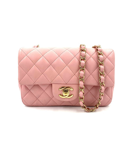 CHANEL Single Flap Bag mini Rectangular rosé - Clutch & Macarons - 31365369 - Clutch & Macarons - 