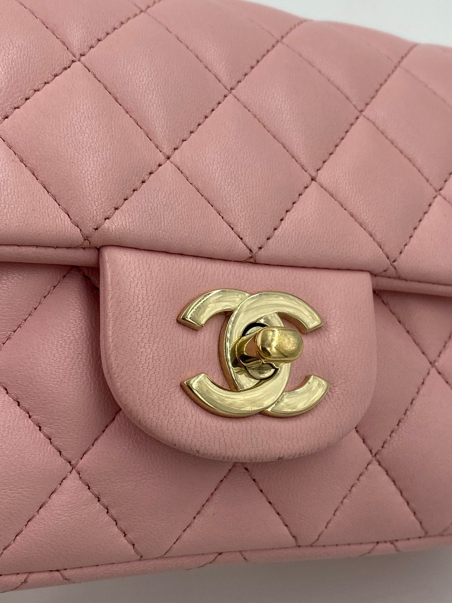 CHANEL Single Flap Bag mini Rectangular rosé - Clutch & Macarons - 31365369 - Clutch & Macarons - 