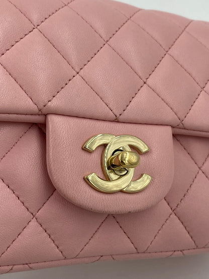 CHANEL Single Flap Bag mini Rectangular rosé - Clutch & Macarons - 31365369 - Clutch & Macarons - 