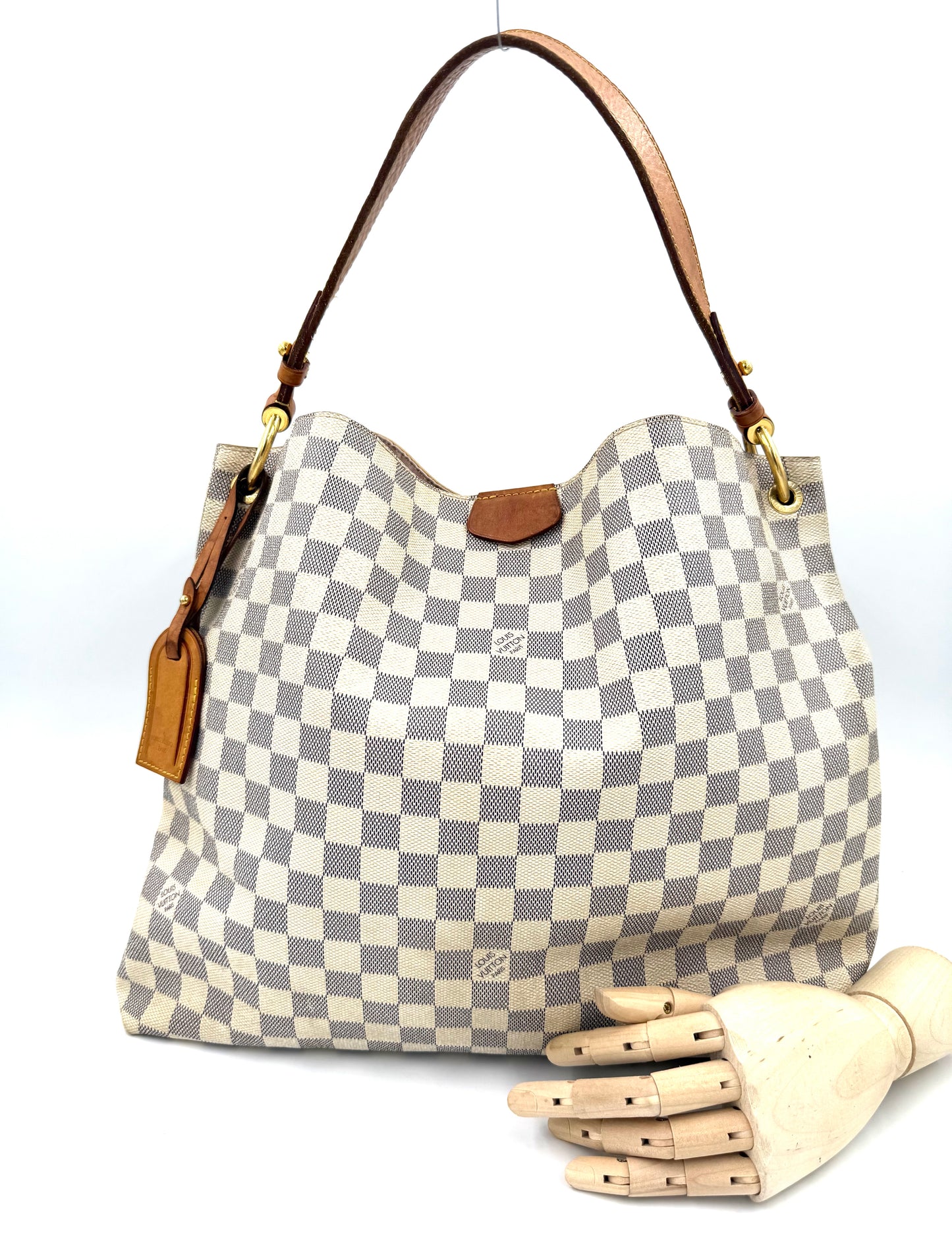 LOUIS VUITTON Graceful MM Damier Azur