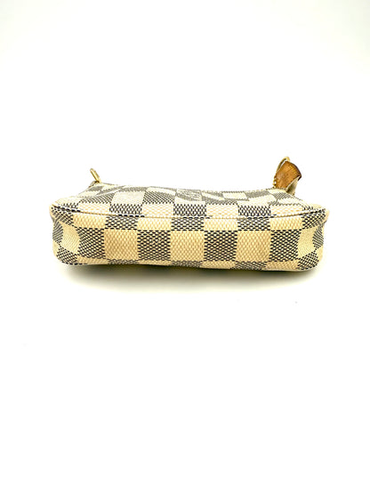 LOUIS VUITTON Mini Pochette Damier Azur