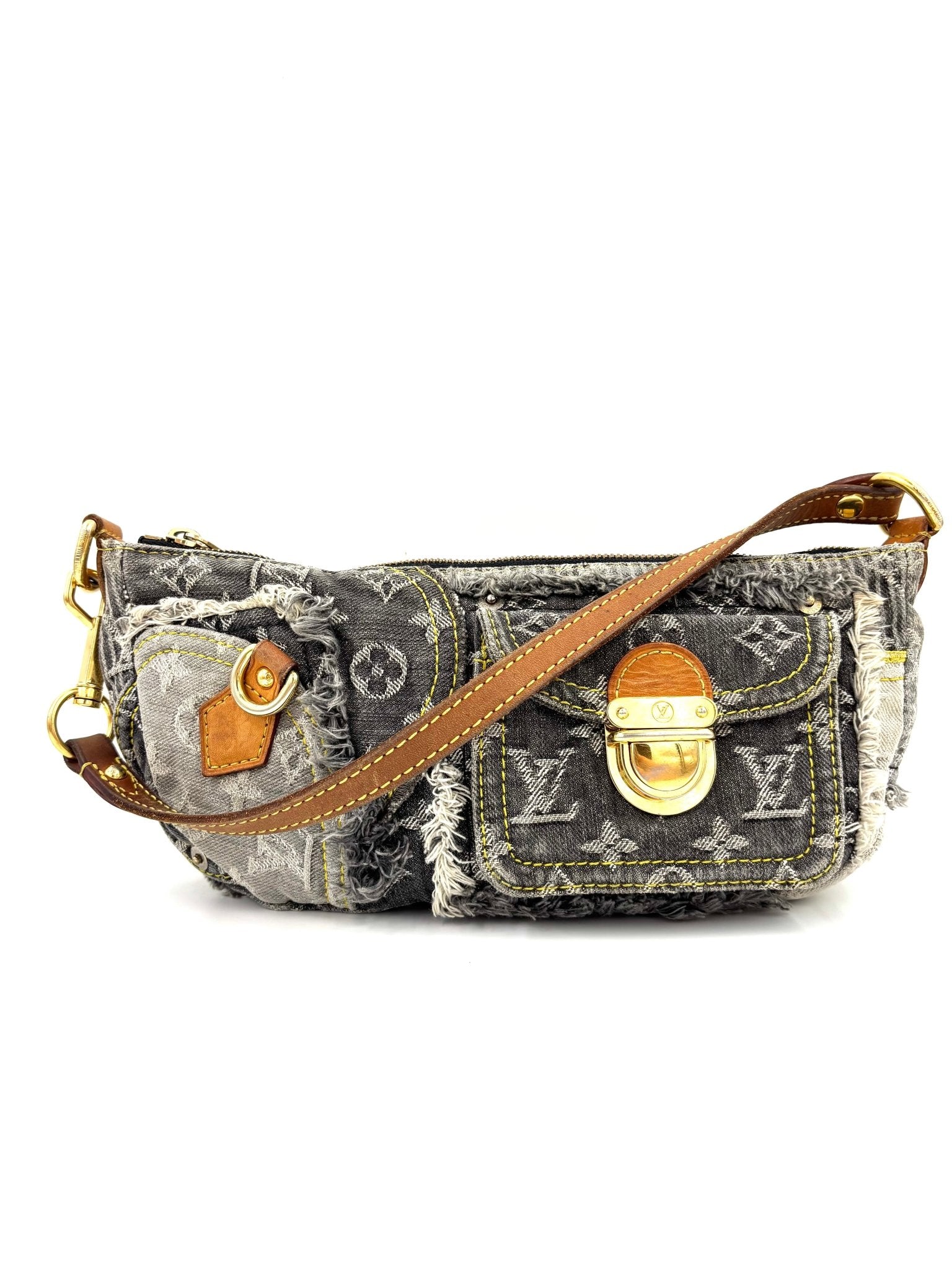 LOUIS VUITTON Pochy Denim Patchwork - Clutch & Macarons - VI1067 - Clutch & Macarons - 