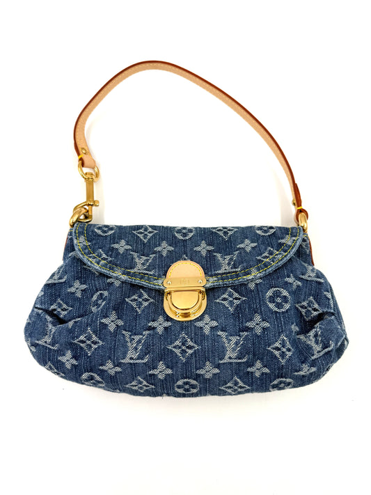LOUIS VUITTON Mini Pleaty Monogram Denim