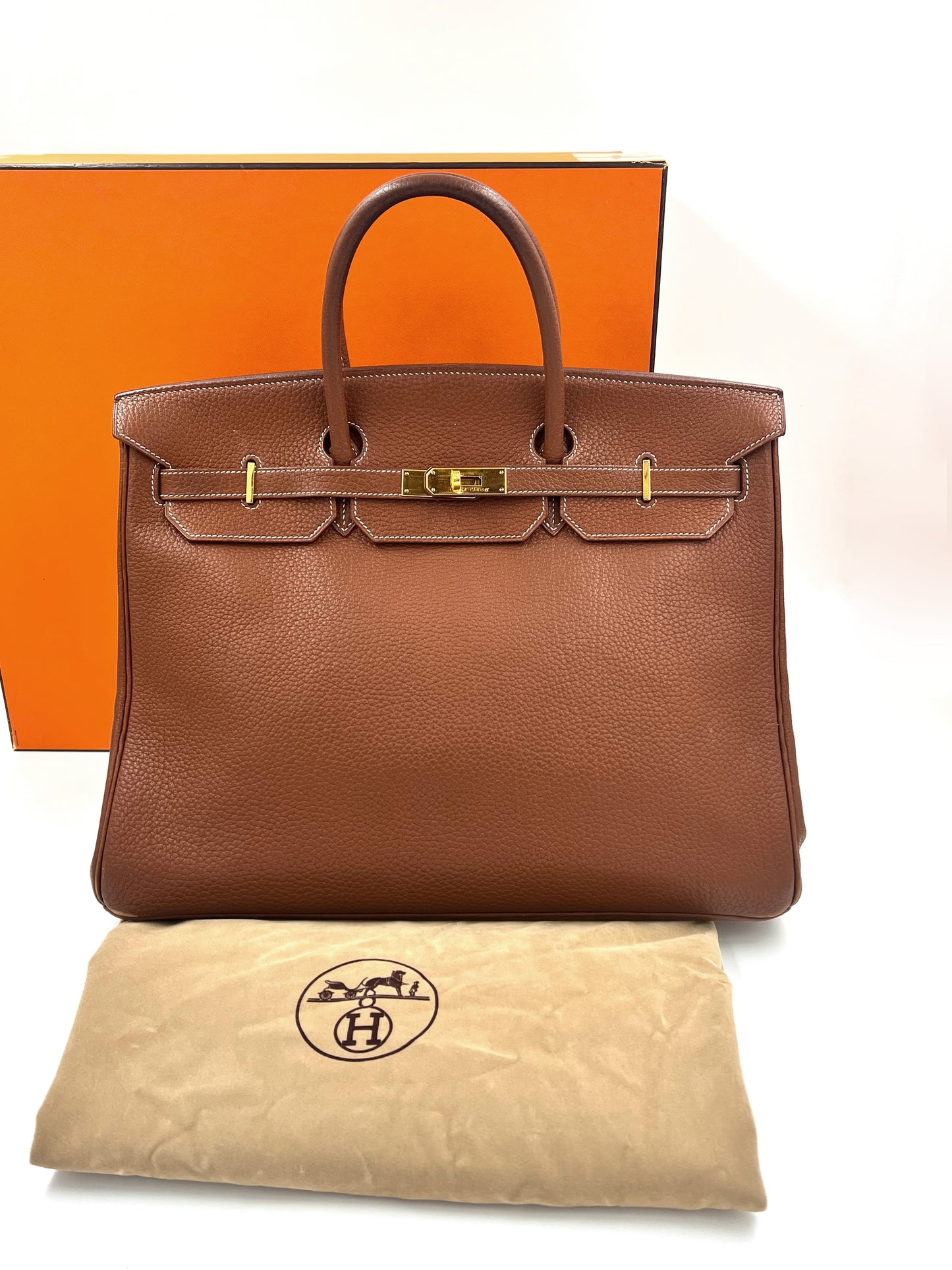 HERMÈS Birkin 40 Togo cognac GHW