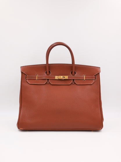 HERMÈS Birkin 40 Togo cognac GHW