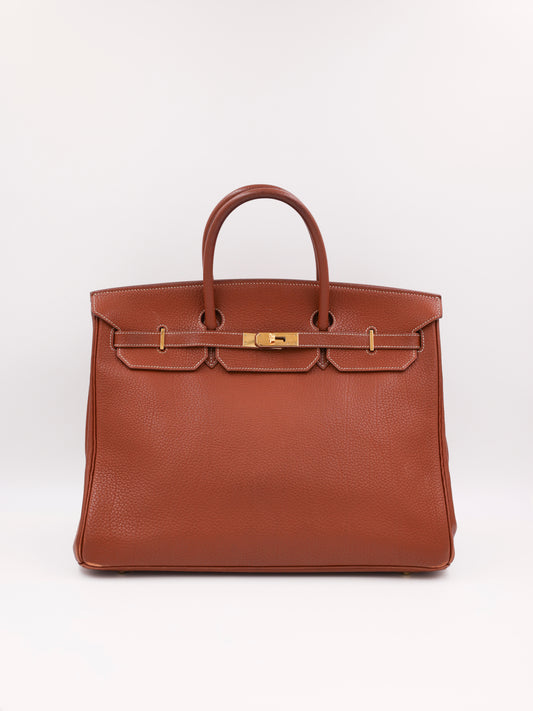 HERMÈS Birkin 40 Togo cognac GHW