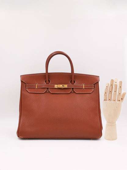 HERMÈS Birkin 40 Togo cognac GHW