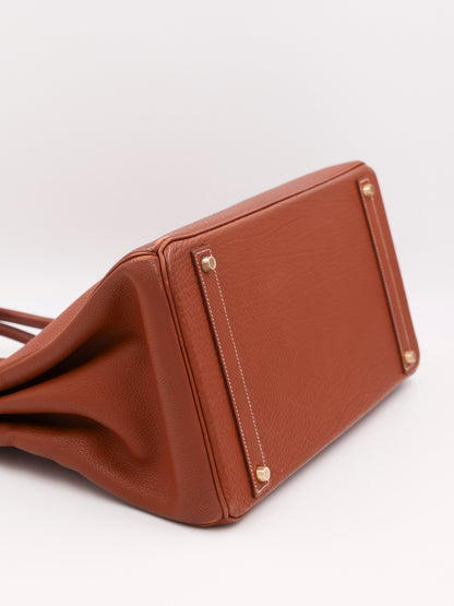 HERMÈS Birkin 40 Togo cognac GHW